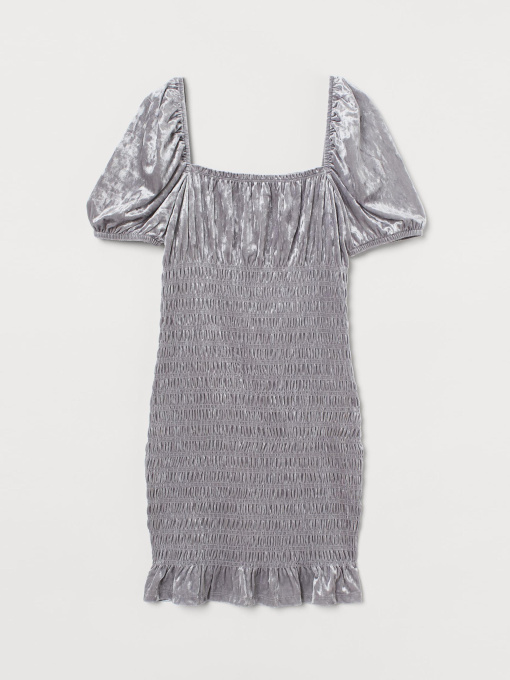 Сукня міні H&M модель 9342462bar_Серебристый Фото