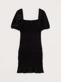 Платье мини H&M модель 9342462bar_Черный Фото