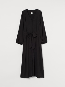 Платье миди H&M модель 9377542sm_Черный Фото