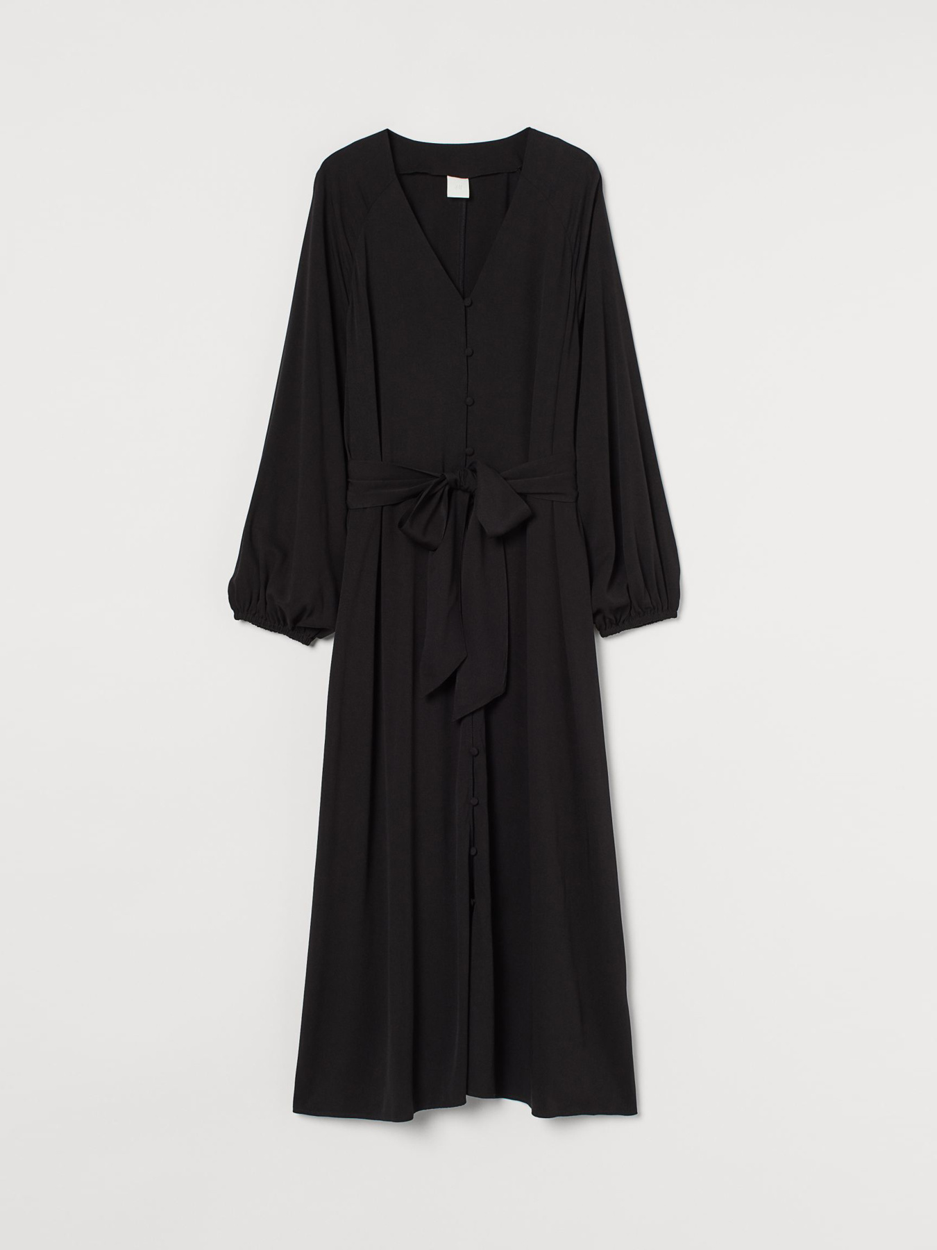 Платье миди H&M модель 9377542sm_Черный Платье миди H&M модель 9377542sm_Черный Фото