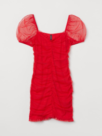 Сукня міні H&M модель 9388703wer_Красный Сукня міні H&M модель 9388703wer_Красный Фото