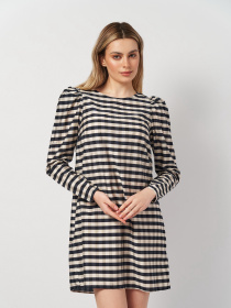 Платье мини H&M модель 9420713arl_Комбинированный Фото