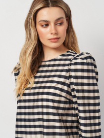 Платье мини H&M модель 9420713arl_Комбинированный Платье мини H&M модель 9420713arl_Комбинированный Фото