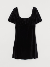 Платье мини H&M модель 9433472bar_Черный Фото