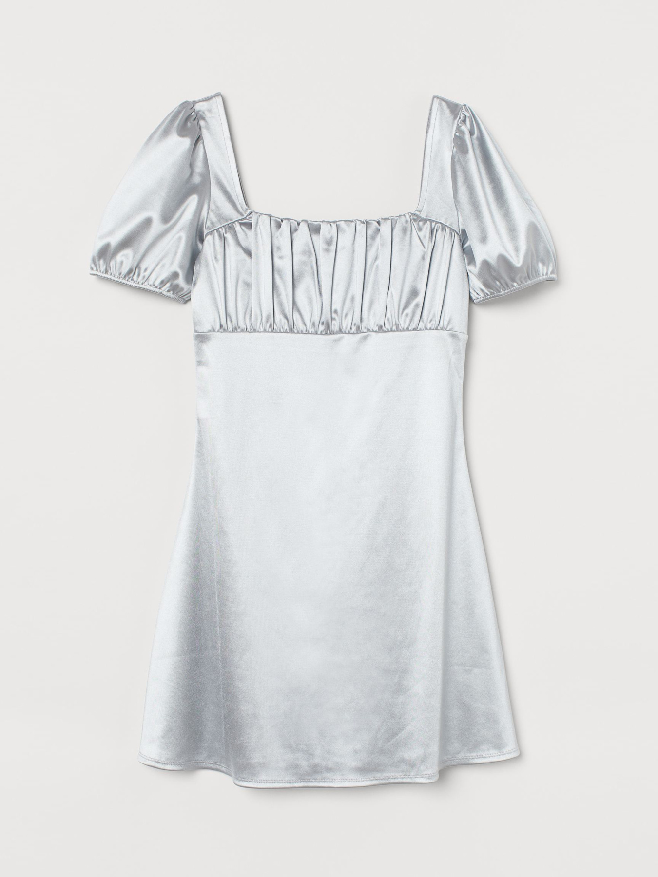 Платье мини H&M модель 9433472ral_Серебристый Фото