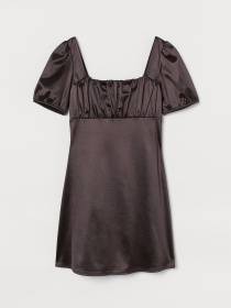 Платье мини H&M модель 9433476Aabr_Черный Фото