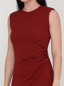 Платье мини H&M модель 9439932abr_Бордовый Платье мини H&M модель 9439932abr_Бордовый Фото