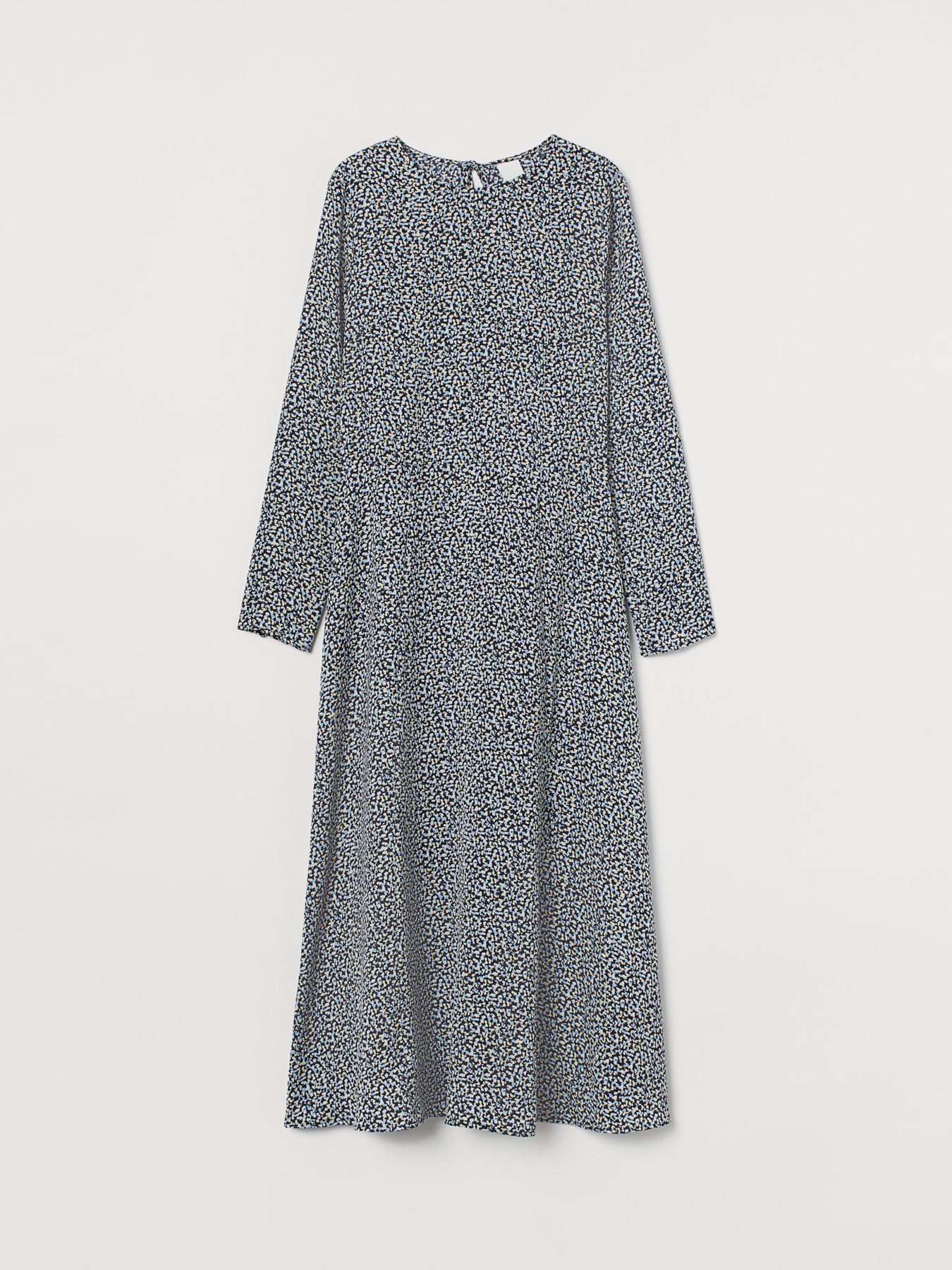 Платье миди H&M модель 9497493abr_Комбинированный Фото