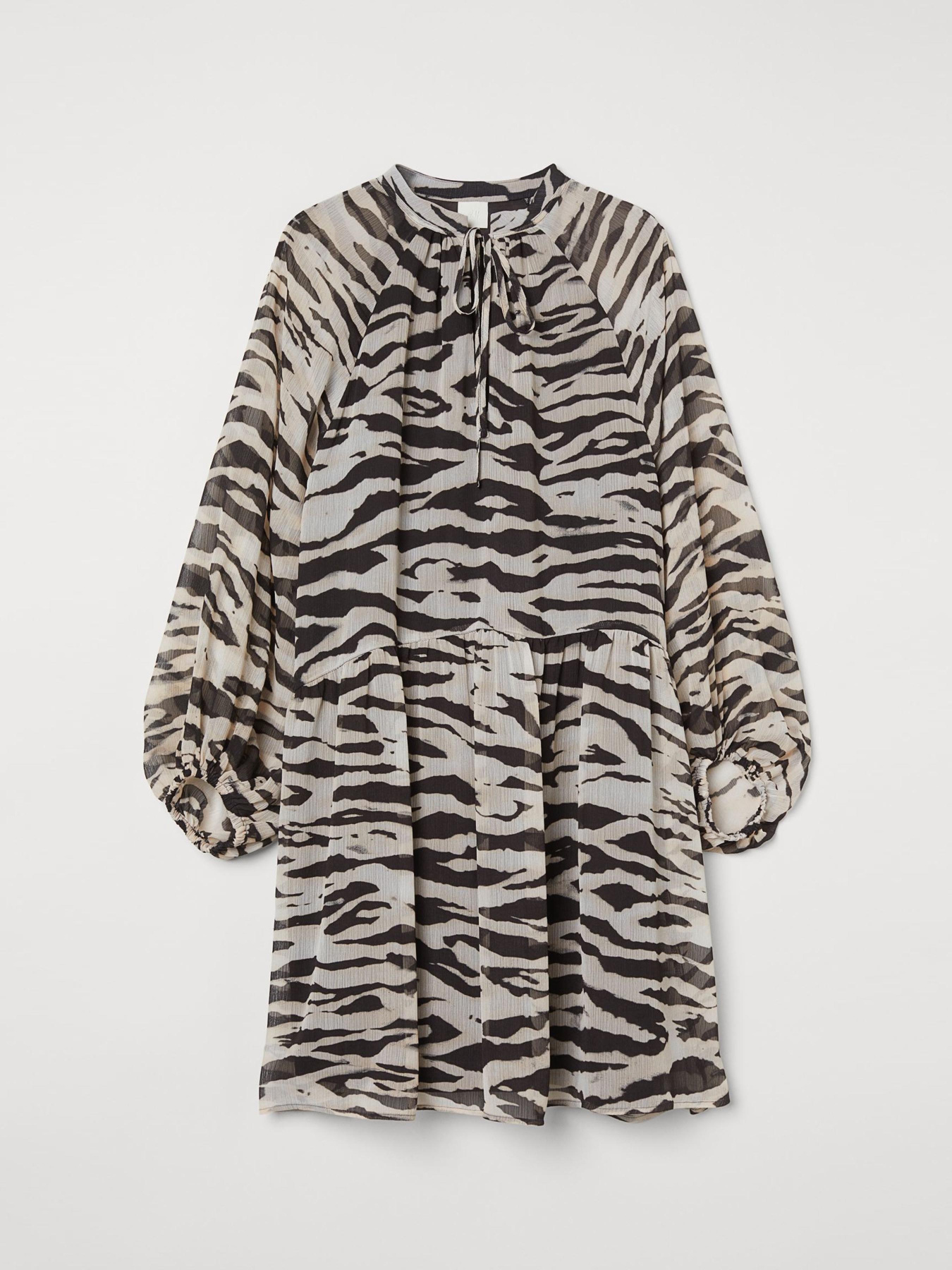 Сукня міні H&M модель 9508733wer_Черно-бежевый Сукня міні H&M модель 9508733wer_Черно-бежевый Фото