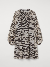 Сукня міні H&M модель 9508733wer_Черно-бежевый Сукня міні H&M модель 9508733wer_Черно-бежевый Фото