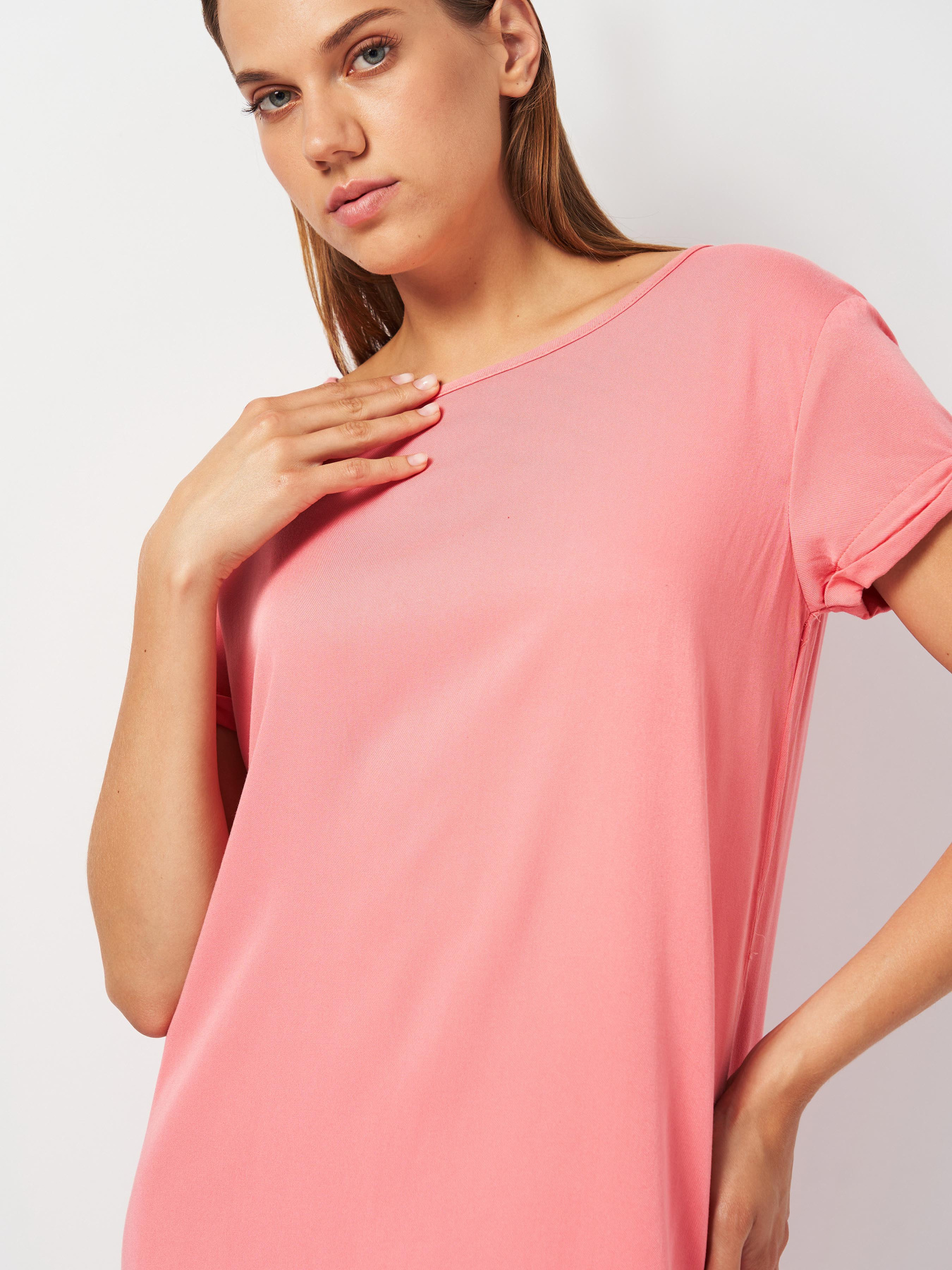 Платье мини H&M модель 9668663ral_Розовый Фото