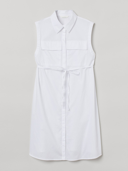 Платье миди H&M модель 9731363wer_Белый Фото