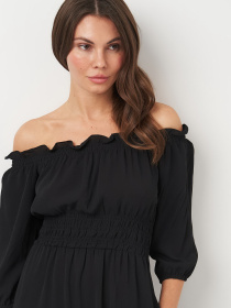 Платье миди H&M модель 9779423wer_Черный Фото