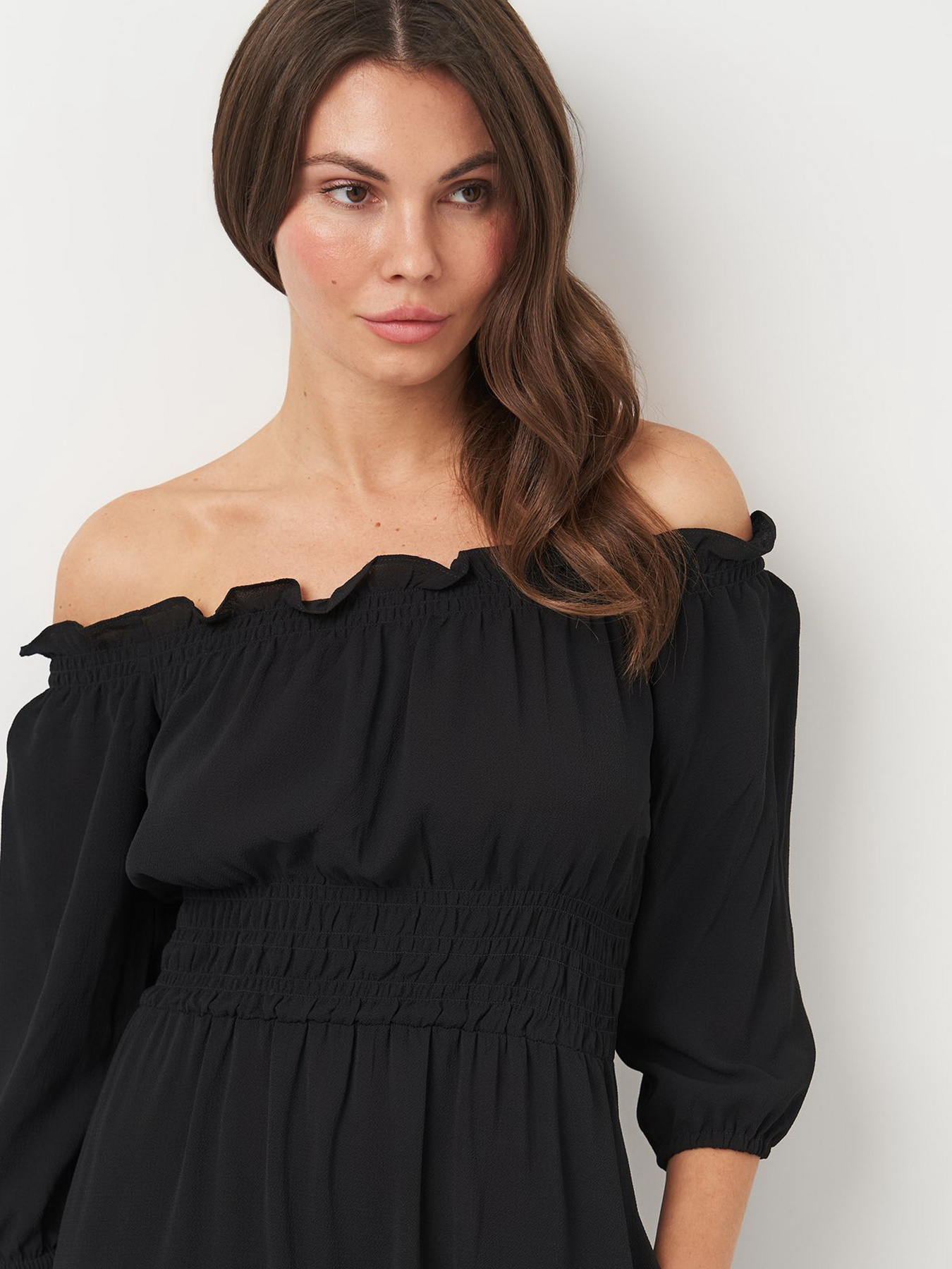 Платье миди H&M модель 9779423wer_Черный Фото