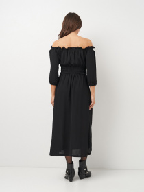 Платье миди H&M модель 9779423wer_Черный Фото