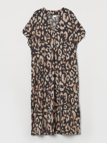 Платье миди H&M модель 9805663wer_Леопардовый принт Фото