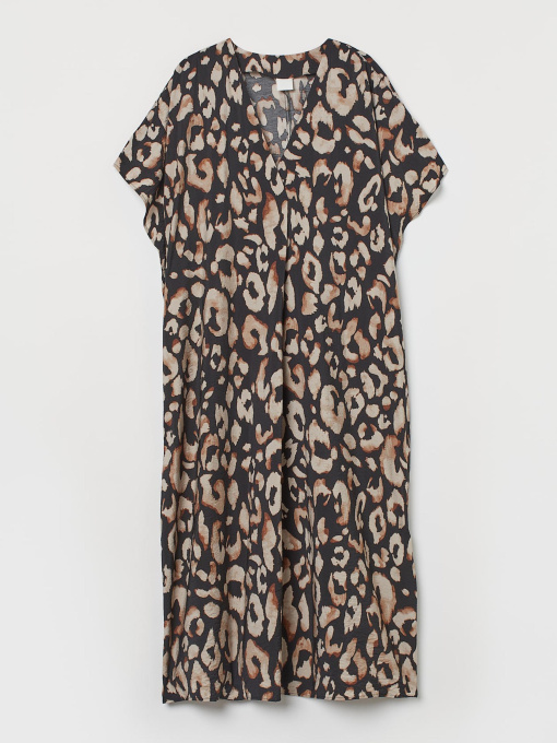Платье миди H&M модель 9805663wer_Леопардовый принт Фото