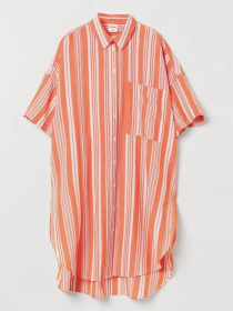 Сукня міні H&M модель 9935973wer_оранжевый в полоску Сукня міні H&M модель 9935973wer_оранжевый в полоску Фото