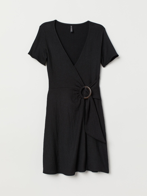 Платье мини H&M модель 7882429bar_Черный Фото