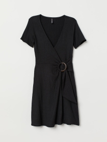 Платье мини H&M модель 7882429bar_Черный Платье мини H&M модель 7882429bar_Черный Фото