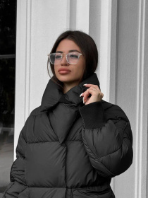 Зимняя куртка D&V couture модель DV-0011-BLCK Фото