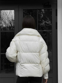 Зимняя куртка D&V couture модель DV-0011-MILK Фото