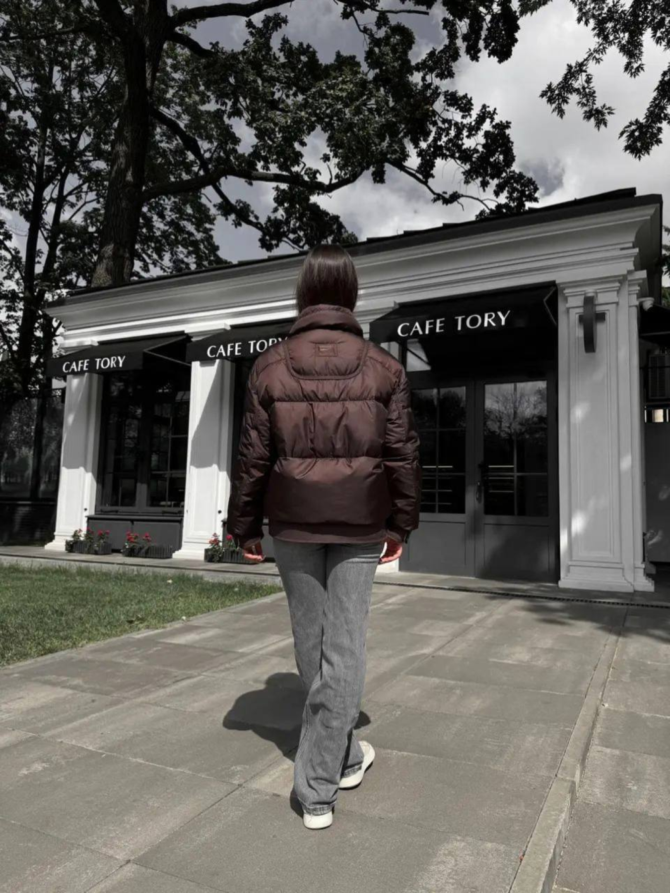 Демисезонная куртка D&V couture модель DV-0010-BR Фото