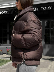 Демисезонная куртка D&V couture модель DV-0010-BR Демисезонная куртка D&V couture модель DV-0010-BR Фото