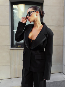 Блейзер Jadone Fashion модель Pidzhak_Tvil_chornyi Блейзер Jadone Fashion модель Pidzhak_Tvil_chornyi Фото