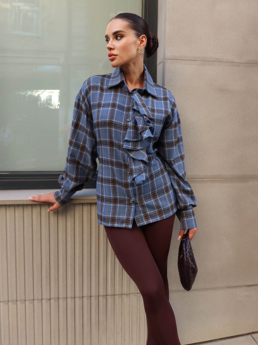 Рубашка Jadone Fashion модель Sorochka_Siut_synii Фото