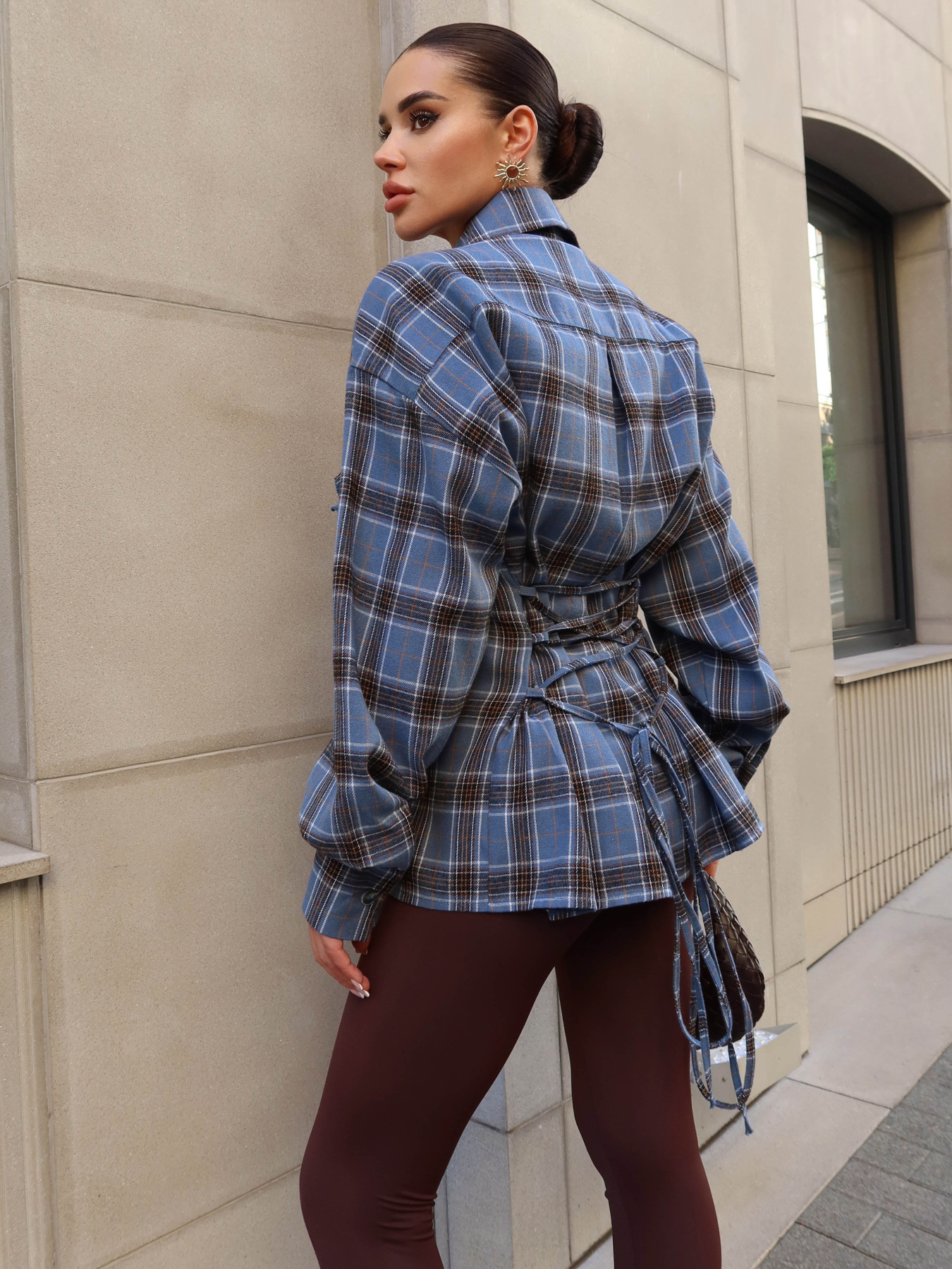 Рубашка повседневная Jadone Fashion модель Sorochka_Siut_synii Фото