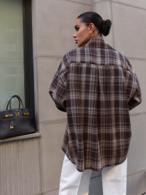 Сорочка повсякденна Jadone Fashion модель Sorochka_Siut_shokolad Сорочка повсякденна Jadone Fashion модель Sorochka_Siut_shokolad Фото