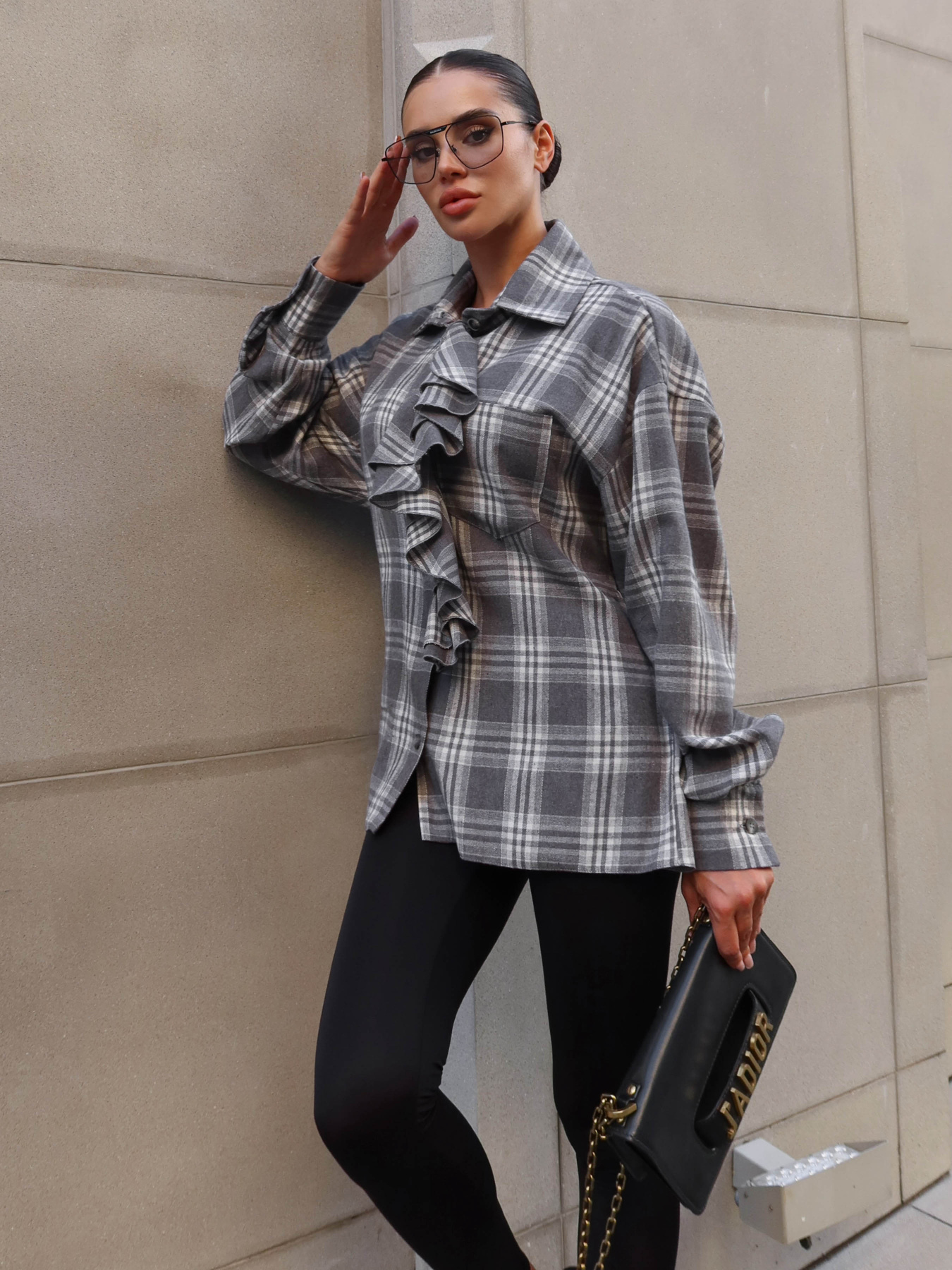 Рубашка Jadone Fashion модель Sorochka_Siut_siryi Фото