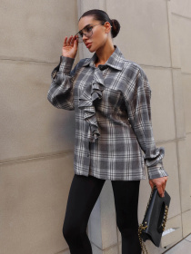 Рубашка Jadone Fashion модель Sorochka_Siut_siryi Фото