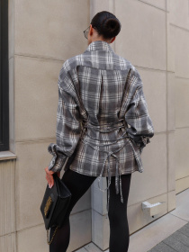 Рубашка Jadone Fashion модель Sorochka_Siut_siryi Фото