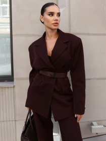 Блейзер Jadone Fashion модель Pidzhak_Kiot_shokolad Фото