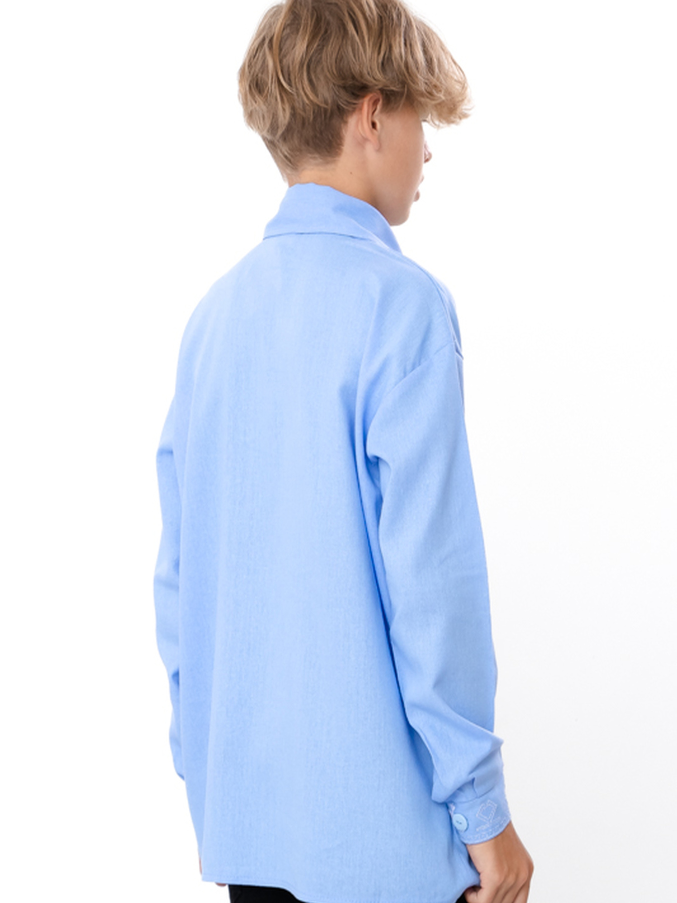 Вышитая рубашка Носи своє модель 6417-070-22-1-temno-blakitnij Фото