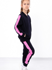 Спортивний костюм Носи своє модель 6152-057-5-chornilxno-sinj-rozhevij Фото