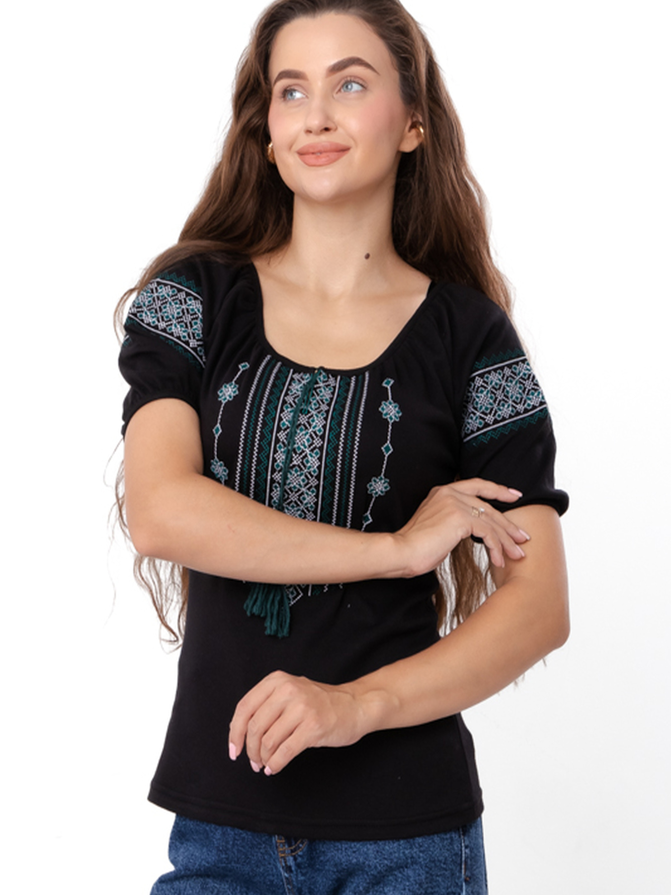 Вишита сорочка Носи своє модель 8604-015-22-zelenij Фото