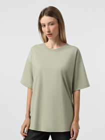 Набір футболок Ейсік Оверсайз модель NabirTemnoBezhevyi3Sht Фото