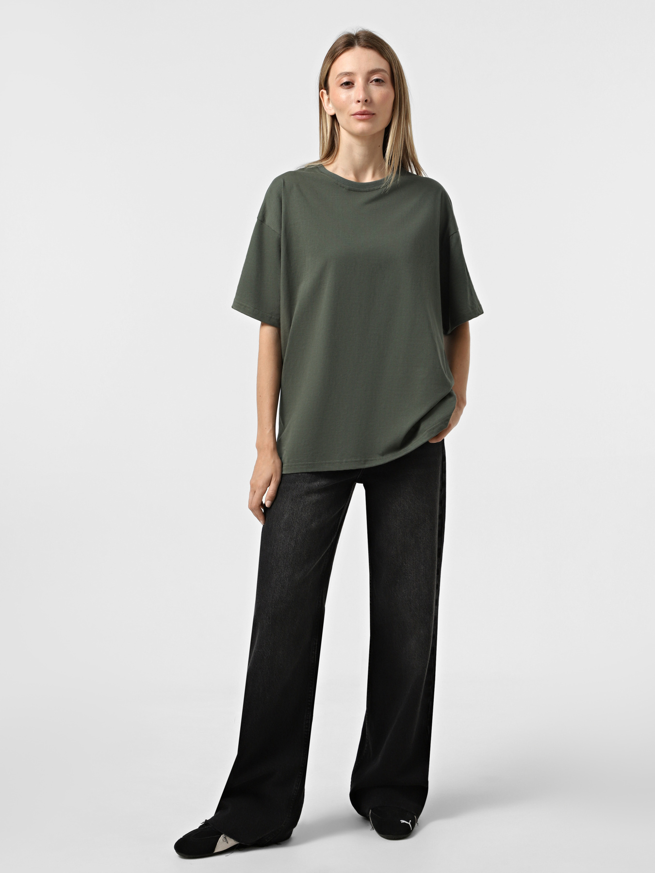 Набір футболок Ейсік Оверсайз модель NabirZelenuy3Sht Фото