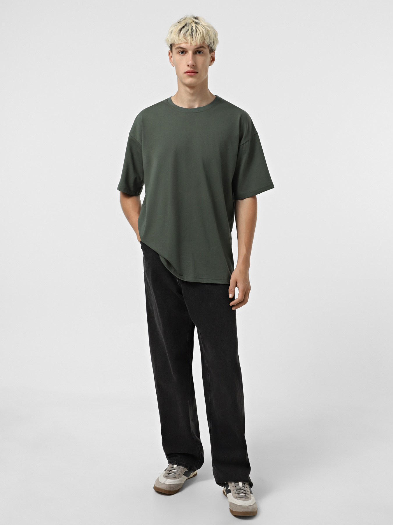 Набір футболок Ейсік Оверсайз модель NabirZelenuy3Sht Фото