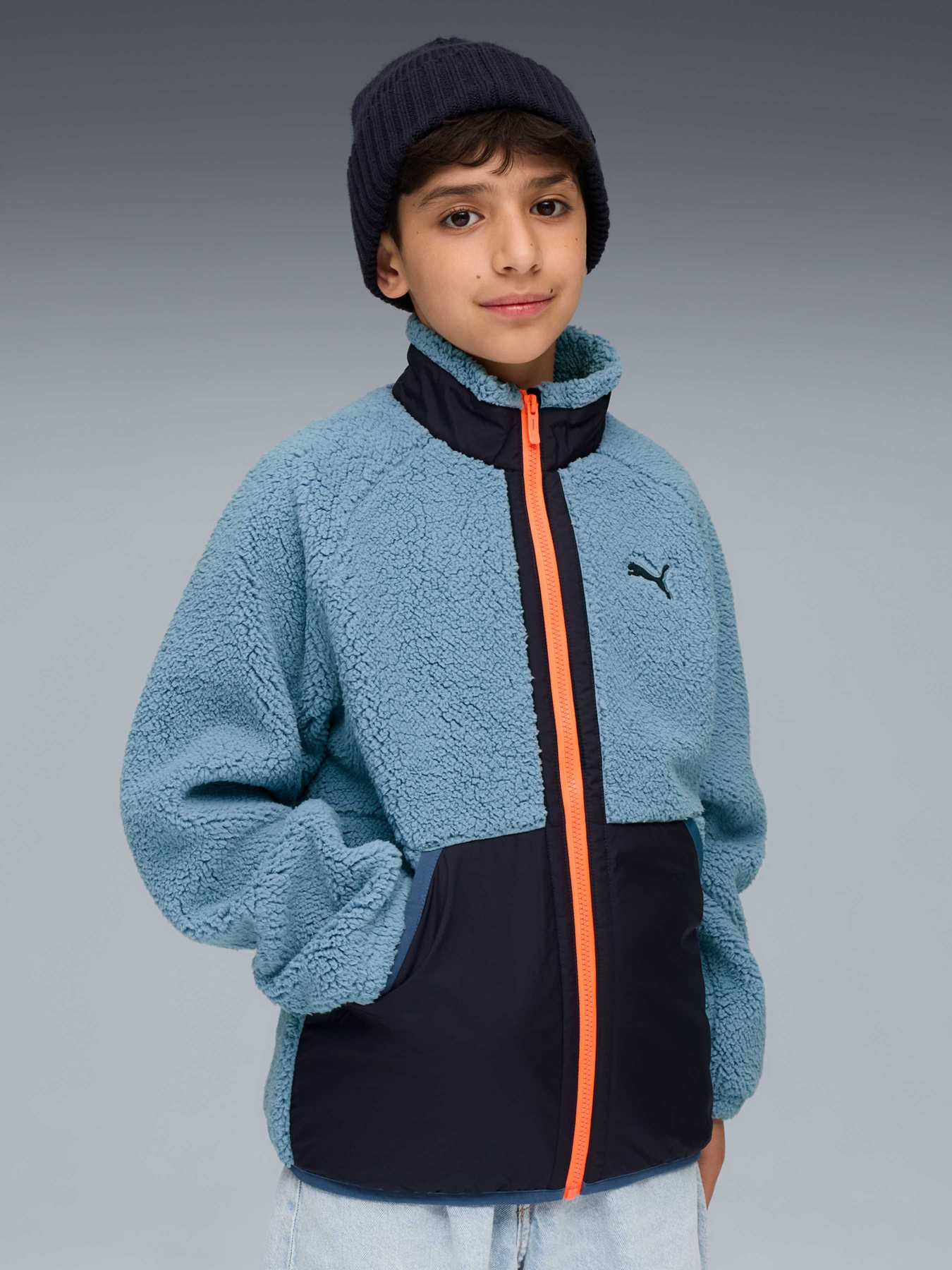 Демисезонная куртка PUMA Hybrid Sherpa Jacket модель 688405 Фото