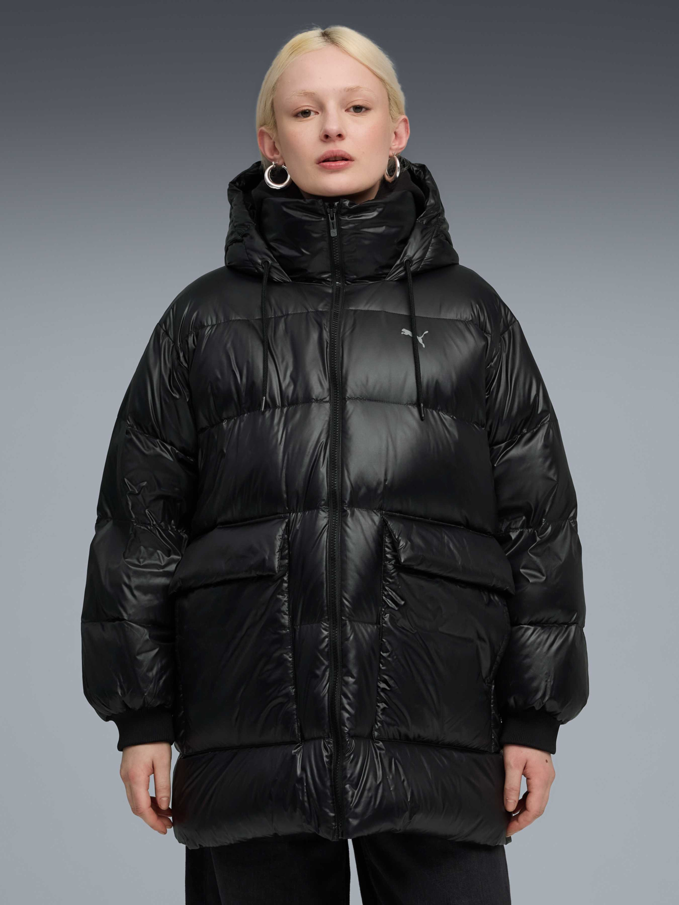 Пуховик PUMA Style Hooded Down Jacket модель 688389 Фото