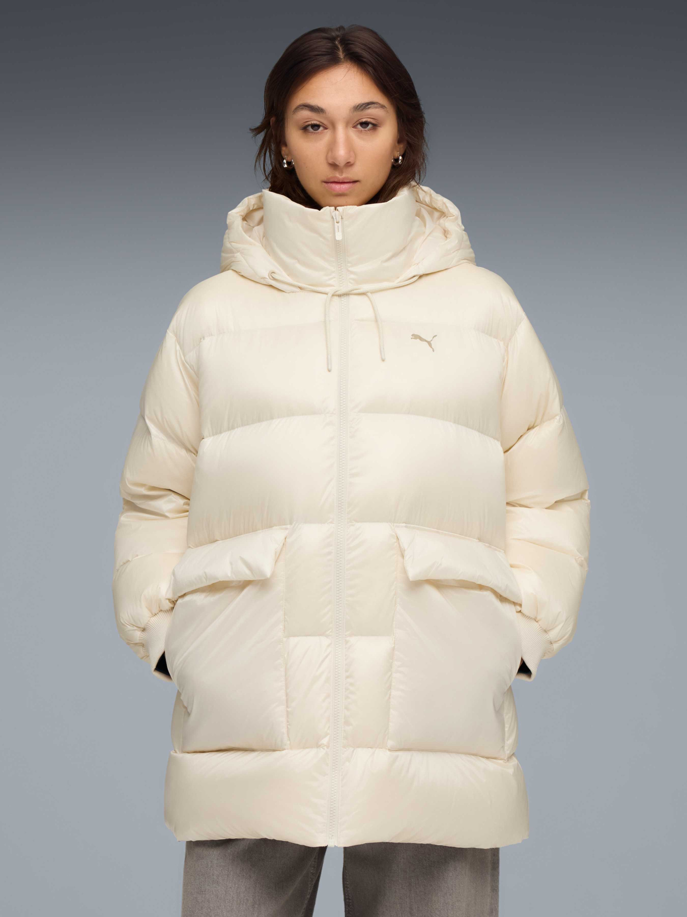 Пуховик PUMA Style Hooded Down Jacket модель 688389 Фото