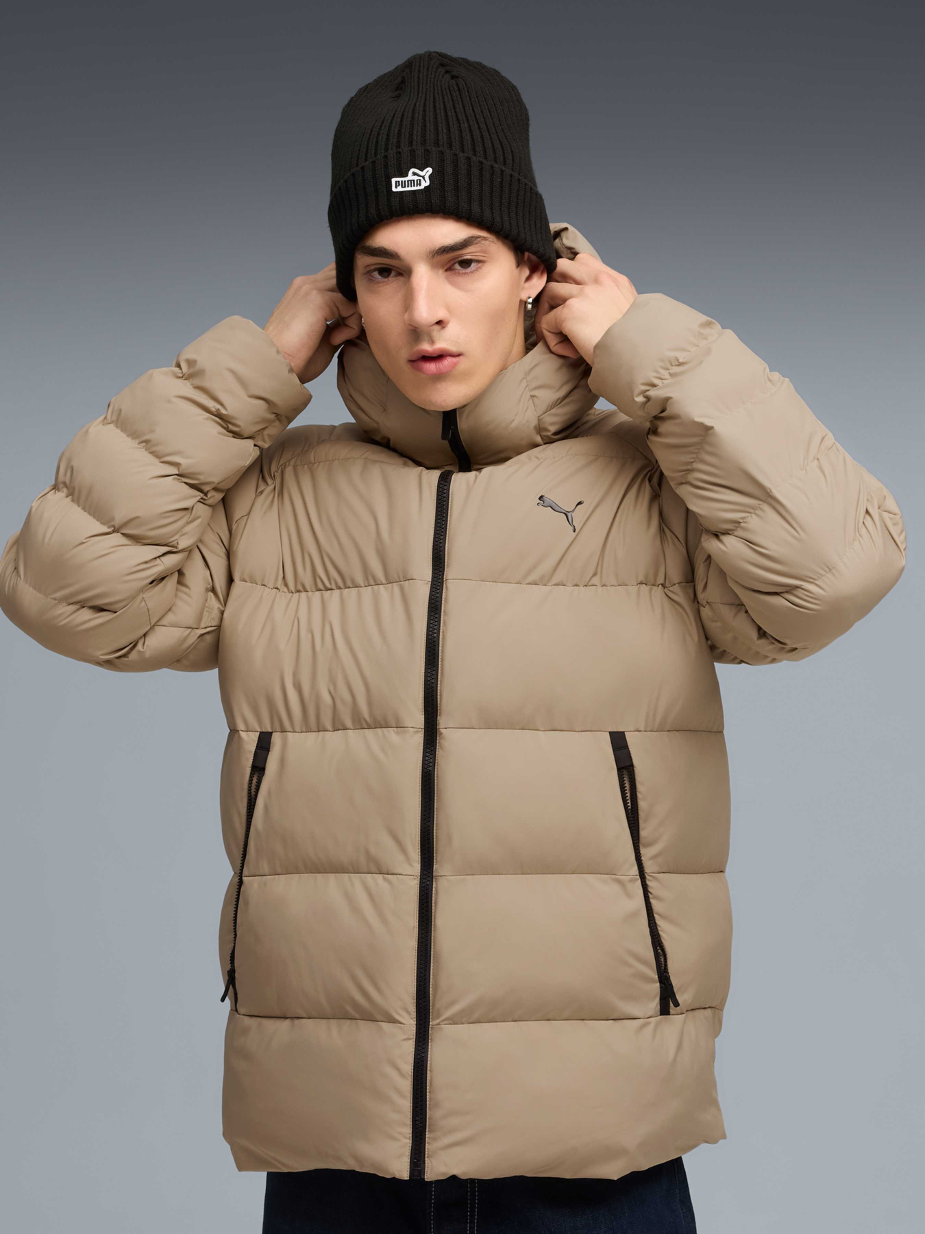 Демисезонная куртка PUMA Mono Hooded Jacket модель 688367 Фото