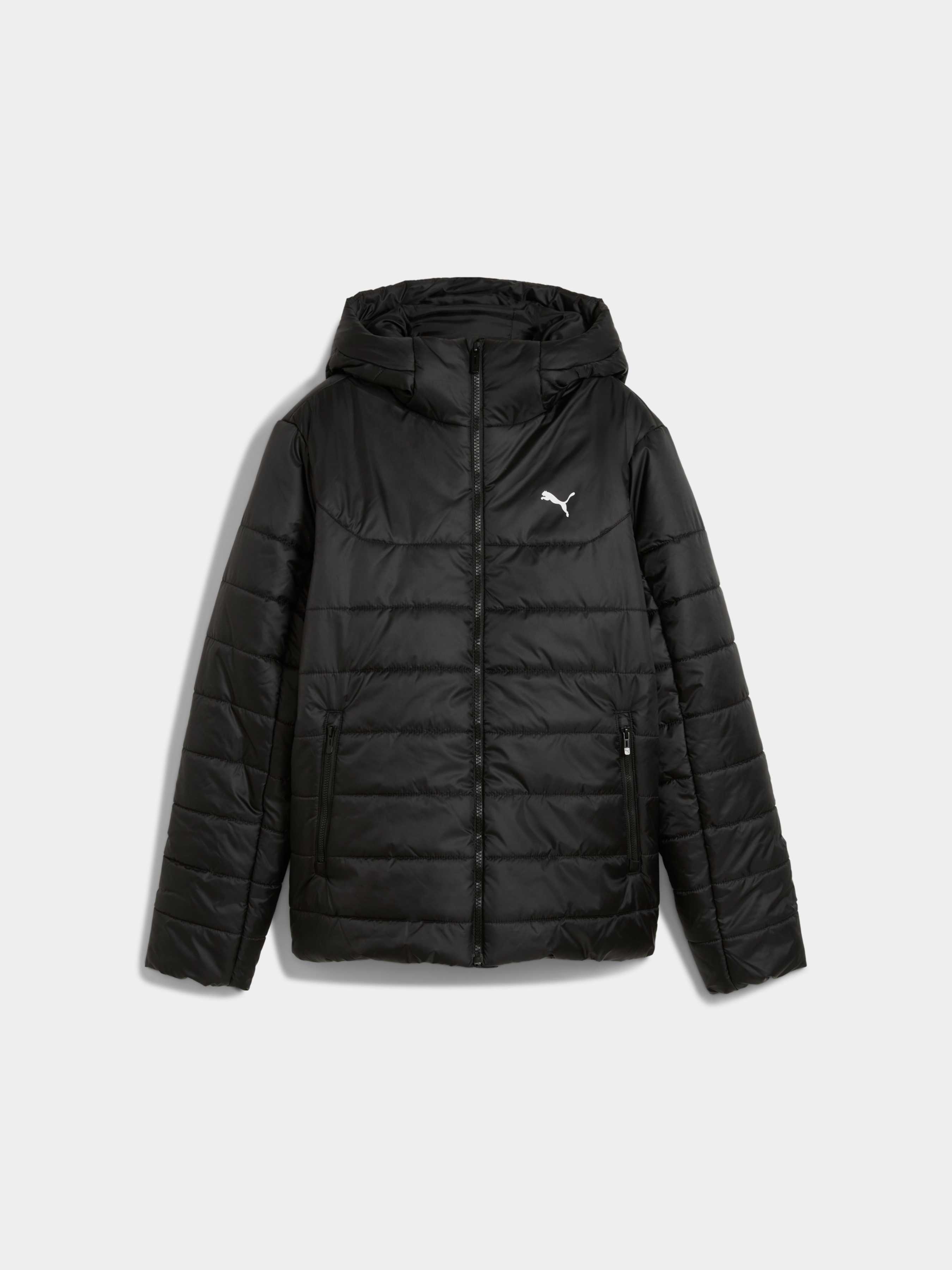 Жіноча Демісезонна куртка PUMA Ess Hooded Padded Jacket (685231_01) колір чорний, матеріал комбінований верх