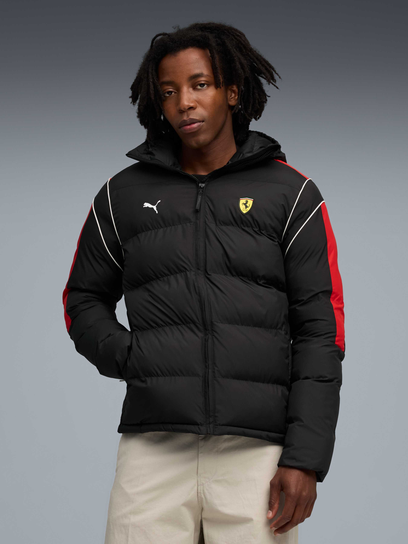 Демісезонна куртка PUMA Ferrari Mt7 Ecolite Puff Jkt модель 632762 Фото