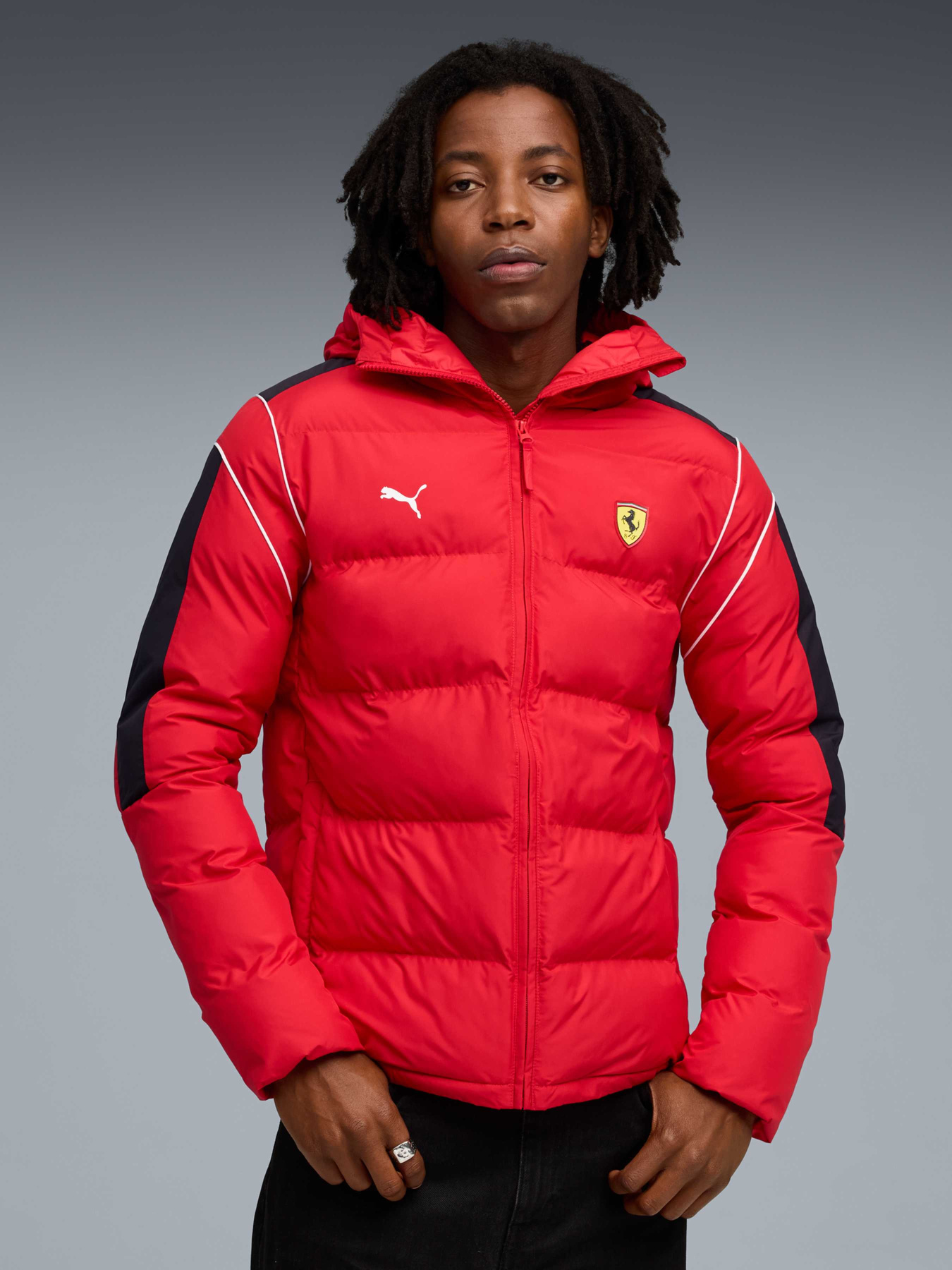 Демисезонная куртка PUMA Ferrari Mt7 Ecolite Puff Jkt модель 632762 Фото