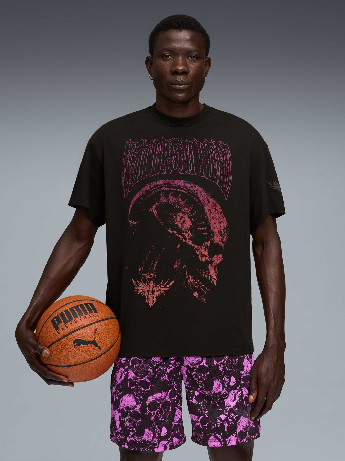 Футболка PUMA Melo World Tour-nament Tee I модель 632372 Футболка PUMA Melo World Tour-nament Tee I модель 632372 Фото